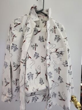 La Vie En Rose White Polar Bear Ski Pajama Set